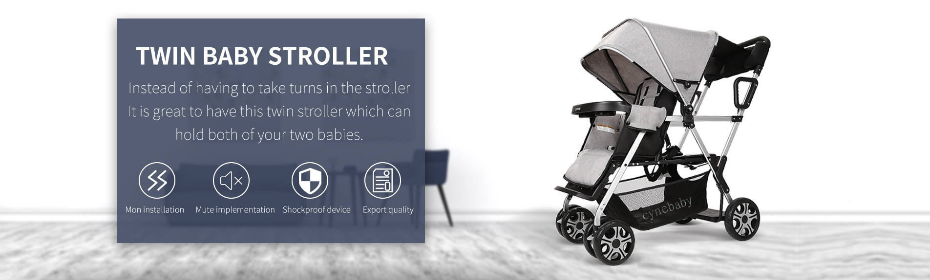 cynebaby double stroller